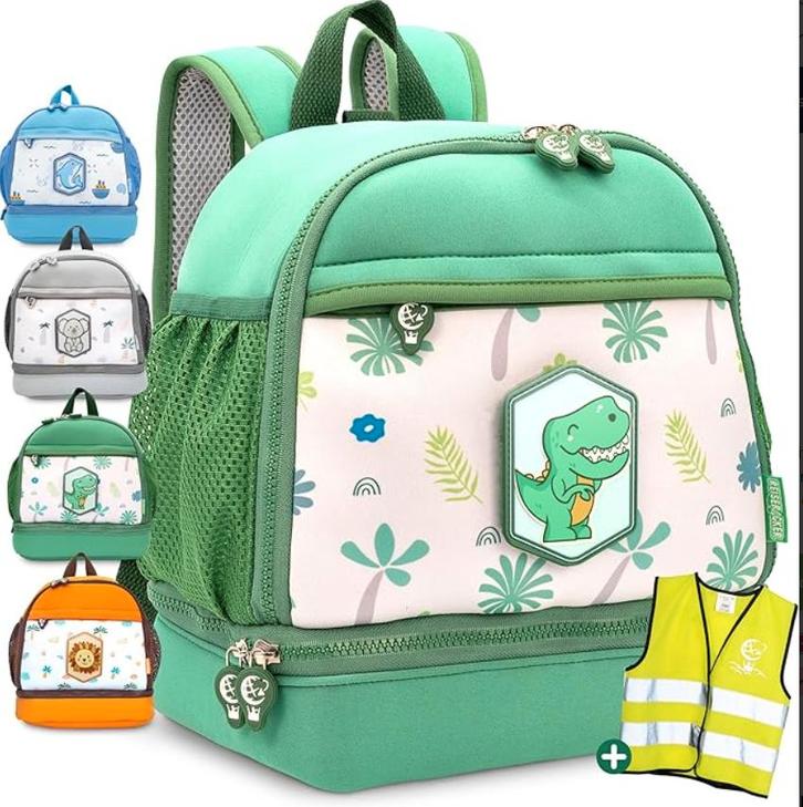 2dekans | REISERACKER Kinderrugtas - Wild Dieren - Groene, Kinderen en Baby's, Speelgoed | Overig, Zo goed als nieuw, Ophalen of Verzenden