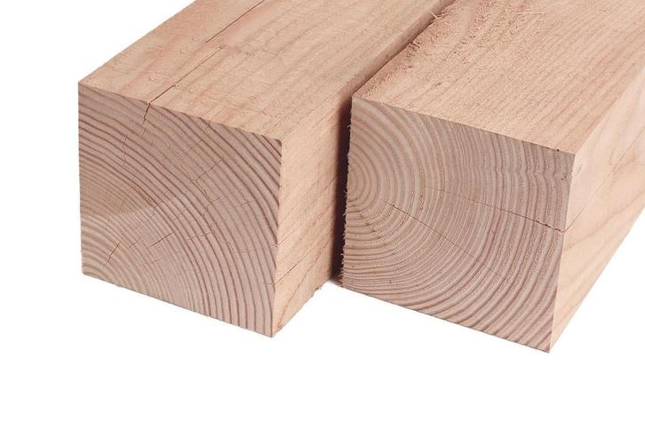 Douglas Paal 30 x 30 cm (300 x 300 mm) Fijnbezaagd - Lengte, Tuin en Terras, Palen, Balken en Planken