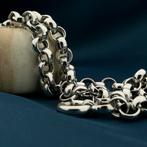 Witgouden jasseron collier | 46 cm (witgouden ketting), Ophalen of Verzenden, Gebruikt, Overige kleuren, Goud