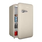 Koelkast Retro Koelkast Design Koelkast Crème Audrey Evo, Witgoed en Apparatuur, Koelkasten en IJskasten, Zonder vriesvak, Minder dan 85 cm