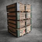 Krat (4) - Wz.43 - Hout, Legering - Militaire houten kratten