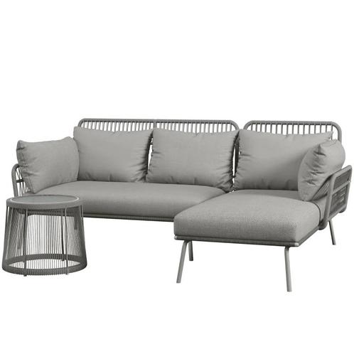 TRUUSK Buitenzitgroep, Tuinbank, Boho-stijl, 1 Hoekbank, 1 B, Tuin en Terras, Tuinsets en Loungesets, Nieuw, Verzenden