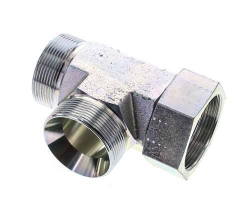 T-koppeling G2 Buitendraad x Binnendraad Staal Hydrauliek, Doe-het-zelf en Verbouw, Overige Doe-het-zelf en Verbouw, Nieuw, Verzenden