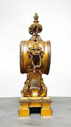 Figurale pendule - G.Philippe - - Gepatineerd brons -, Antiek en Kunst