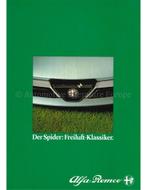 1983 ALFA ROMEO SPIDER BROCHURE DUITS, Boeken, Auto's | Folders en Tijdschriften, Nieuw, Alfa Romeo, Author