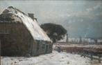 Martinus Kramer (1860-1918) - Zicht op Laren in de winter