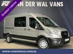 Ford Transit 2.0 TDCI 130pk L3H2 Dubbele cabine Euro6 Airco, Nieuw, Ford, Zilver of Grijs, Handgeschakeld