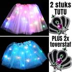 2st Tutu Kinder Rokje + Gekleurde Lichtjes + 2st Toverstaf -, Verzenden, Nieuw