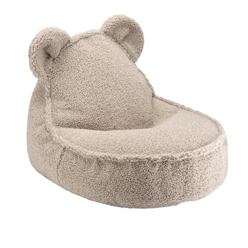 Zitzak in de vorm van een beer van teddy stof – kleur Bis., Kinderen en Baby's, Kinderkamer | Inrichting en Decoratie, Nieuw, Ophalen of Verzenden