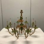 Klassieke hanglamp kroonluchter, Goud - groen