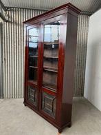 Boekenkast - Glaskast, virtinekast, boeken kast, - Mahonie -, Antiek en Kunst, Antiek | Meubels | Stoelen en Banken