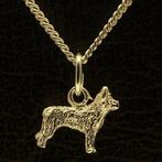 Gouden Pyrenese herder oren gecoupeerd ketting hanger - k..., Verzenden, Nieuw