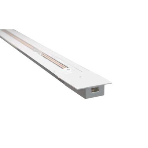 Inbouw 1-Fase Rails 100cm - Wit, Huis en Inrichting, Lampen | Plafondlampen, Nieuw, Metaal, Ophalen of Verzenden