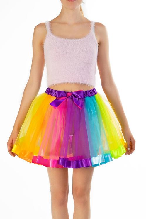 Tutu Regenboog Petticoat XS S 140 146 152 158 164 Tule Rokje, Kleding | Dames, Carnavalskleding en Feestkleding, Kleding, Nieuw