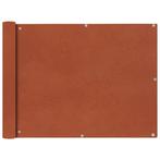 vidaXL Balkonscherm Oxford textiel 90x400 cm terracotta, Verzenden, Nieuw