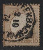 Duitse Rijk 1872 - 18 Kreuzer grote borstplaat in goede, Postzegels en Munten, Postzegels | Europa | Duitsland, Gestempeld