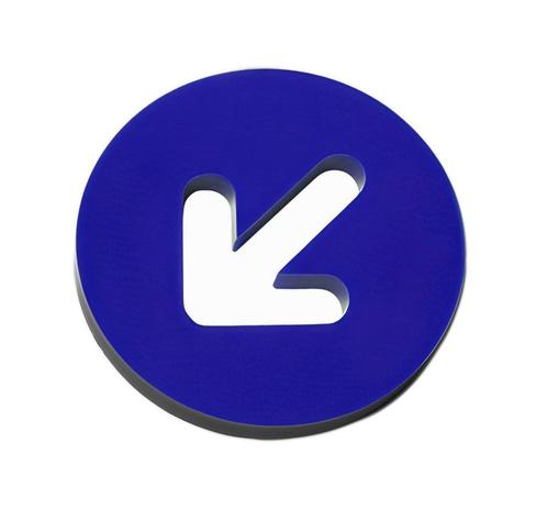 Kunststof pijl (8x80 mm, blauw, pmma, zelfklevend), Doe-het-zelf en Verbouw, Gereedschap | Handgereedschap, Nieuw, Ophalen of Verzenden