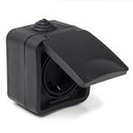 Stopcontact voor buiten | Q-link (Randaarde, Zwart), Verzenden, Nieuw