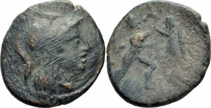 271-239 v Chr Antigonos Ii Gonatas Makedonien Bronze Athe..., Postzegels en Munten, Munten | Europa | Niet-Euromunten, Verzenden