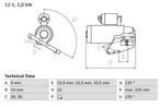 Startmotor / Starter MITSUBISHI LANCER VIII,Sportback (..., Auto-onderdelen, Motor en Toebehoren, Ophalen of Verzenden, Nieuw