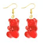 Fako Bijoux® - Oorbellen - Gummibeertjes - Kunststof - Rood, Verzenden, Nieuw