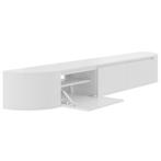 Aura curved TV-Meubel zwevend wit 240 cm, Huis en Inrichting, Overige materialen, Nieuw, Ophalen of Verzenden, 200 cm of meer