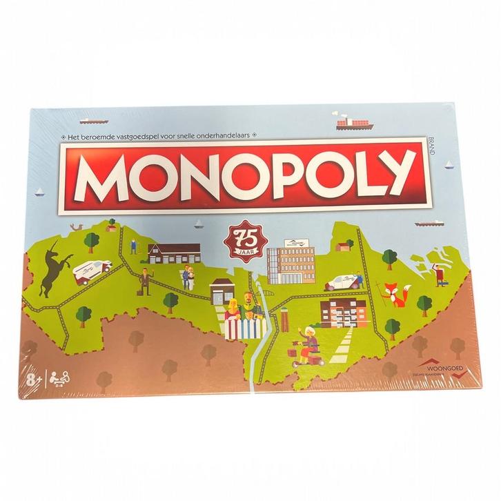 Hashbro Monopoly - Woongoed Zeeuws-Vlaanderen - Bordspel (Ni, Hobby en Vrije tijd, Gezelschapsspellen | Bordspellen, Nieuw, Verzenden