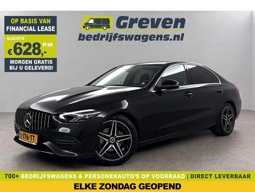 Mercedes-Benz C-Klasse 180 AMG Luxury Line 170PK Sfeer Cam, Auto's, Mercedes-Benz, Automaat, Benzine, Zwart, Verzenden