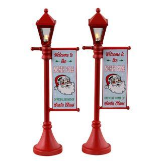 Kerstdorp accessoire | Lemax | North Pole Lamppost | Santa’s, Diversen, Kerst, Nieuw, Verzenden
