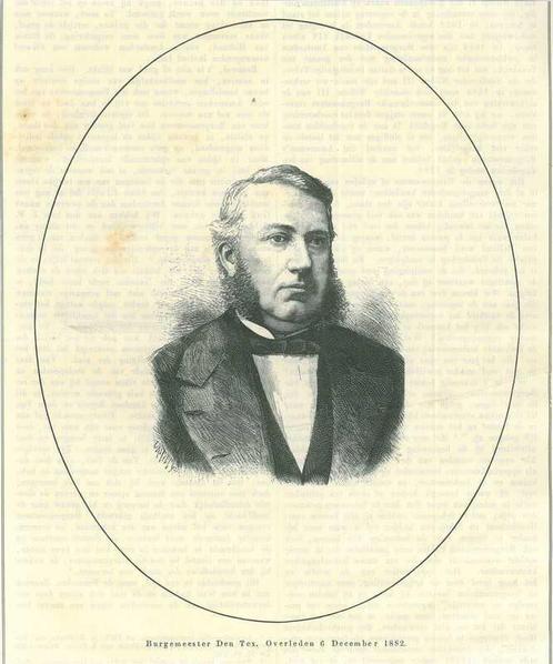 Portrait of Cornelis Jacob Arnold den Tex, Antiek en Kunst, Kunst | Etsen en Gravures
