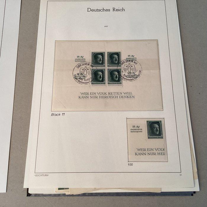 Duitse Rijk 1937/1944 - Lotje Hitler met brieven,, Postzegels en Munten, Postzegels | Europa | Duitsland