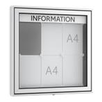 Informatiekast Buiten Draaideur 6x A4 Premium, Nieuw in verpakking