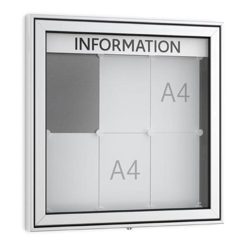 Informatiekast Buiten Draaideur 6x A4 Premium, Zakelijke goederen, Kantoor en Winkelinrichting | Kantoormeubilair en Inrichting