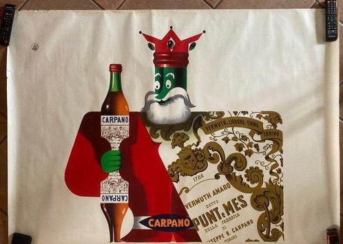 Armando Testa - Carpano - Punt e mes - jaren 1950, Antiek en Kunst, Kunst | Tekeningen en Foto's