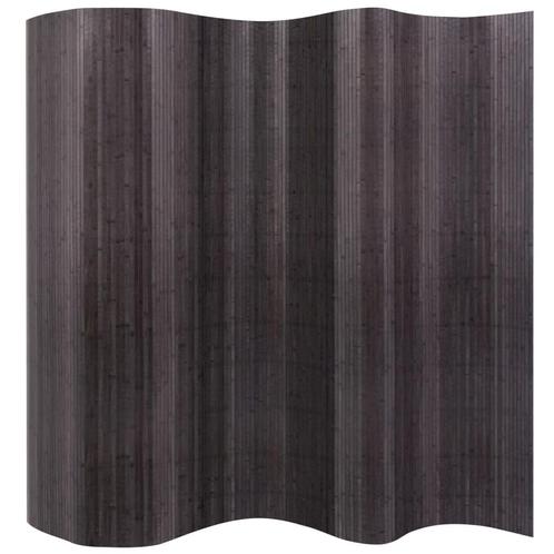 vidaXL Kamerscherm 250x165 cm bamboe grijs, Huis en Inrichting, Woonaccessoires | Kamerschermen, Nieuw, Verzenden