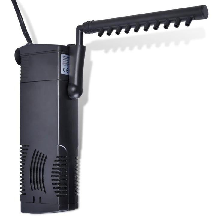 vidaXL Aquariumfilterpomp met actief koolstof 600 L/u, Dieren en Toebehoren, Overige Dieren-accessoires, Nieuw, Verzenden