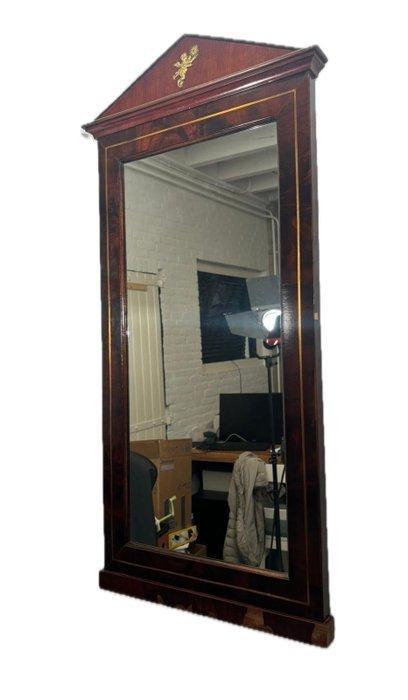 Spiegel- Antieke Zware uit de 19e Eeuw met Bronzen, Antiek en Kunst, Antiek | Overige Antiek