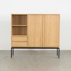 Nederlands Design Highboard Kast - Eiken en Walnoot