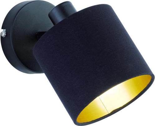 REALITY TOMMY Spot - Zwart - goudkleur - excl.1xE14 - IP20, Huis en Inrichting, Lampen | Wandlampen, Zo goed als nieuw, Ophalen of Verzenden
