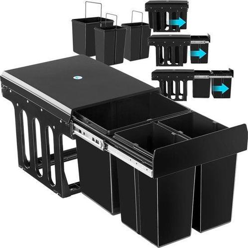 Tweedekans | tectake® Afvalverzamelaar - Inbouw vuilnisbak -, Huis en Inrichting, Woonaccessoires | Prullenbakken, Zo goed als nieuw