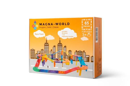 Magna-World® Race Track | Magnetische bouwstenen, Kinderen en Baby's, Speelgoed | Bouwstenen, Nieuw, Overige merken, Verzenden