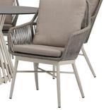 Tivoli Passadena dining tuinset 140 cm rond 6 delig latte, Tuin en Terras, Tuinsets en Loungesets, Ophalen of Verzenden, Nieuw