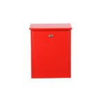 Allux 200 wandbrievenbus staal - rood, Tuin en Terras, Verzenden, Nieuw