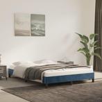 Bedframe 140x200 Donkerblauw Fluweel - Retourdeal - 35% K..., Huis en Inrichting, Blauw, 200 cm, Stof, Nieuw