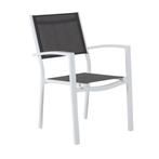 *WOONWINKEL* Brafab Leone Witte Tuinstoel Aluminium, Verzenden, Nieuw