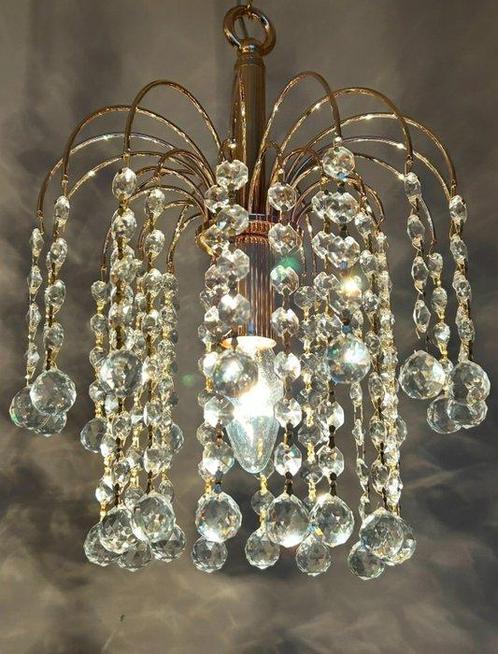 Swarovski - Kroonluchter (2) - Kristal, Bladgoud, Huis en Inrichting, Overige Huis en Inrichting