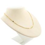 Gouden fantasie schakel ketting | 42 cm (schakelketting), Ophalen of Verzenden, Gebruikt, Overige kleuren, Goud