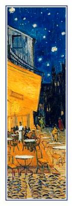 Kunstdruk Vincent van Gogh - Café de Nuit 25x70cm, Verzenden, Nieuw
