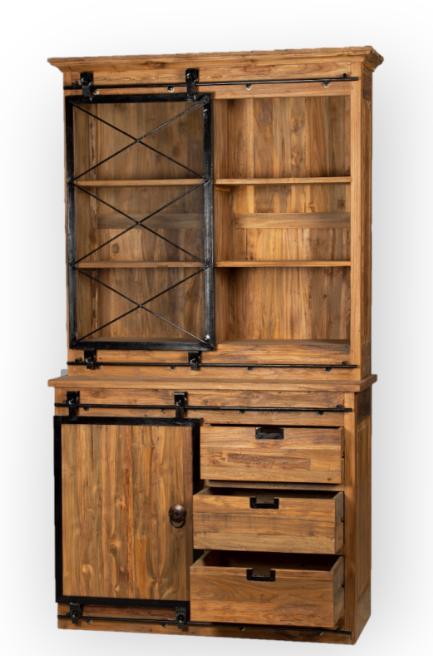 Vitrinekast  van gerecycled  teak meerdere modellen  van, Huis en Inrichting, Kasten | Overige