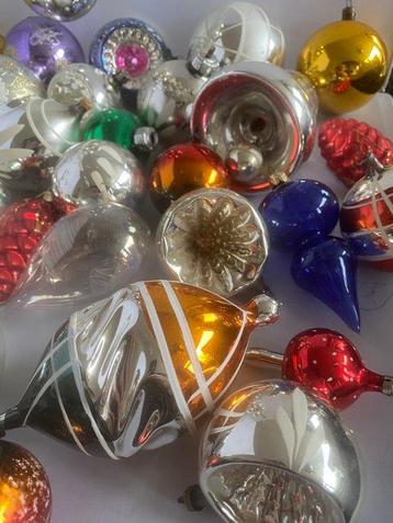 Kerstballen (40) - Glas, Metaal, Plastic - Vintage beschikbaar voor biedingen
